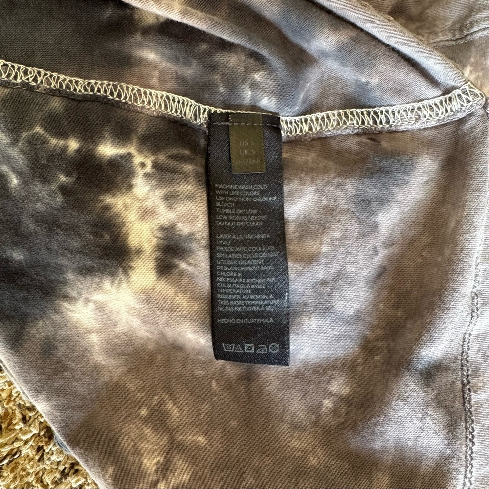 Free People Women’s S We The Free Oversized Long Sleeve Tie Dye Shirt - Picture 4 of 5